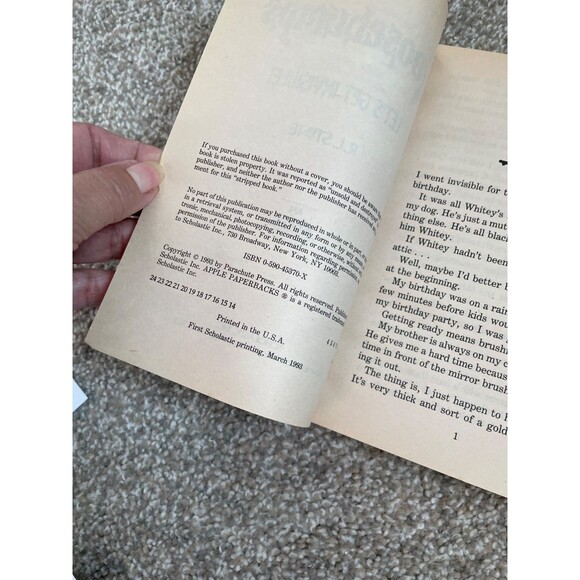 Goosebumps Let's Get Invisible #6 By RL Stine First Edition VTG 1993 - Picture 3 of 7